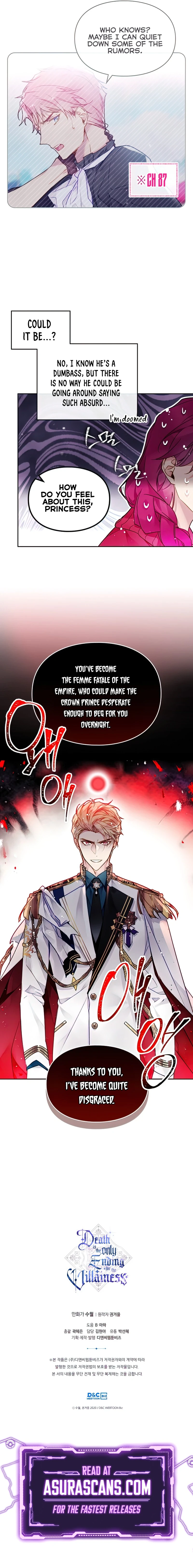 Death Is the Only Ending for the Villainess Chapter 99, page 7 of 8