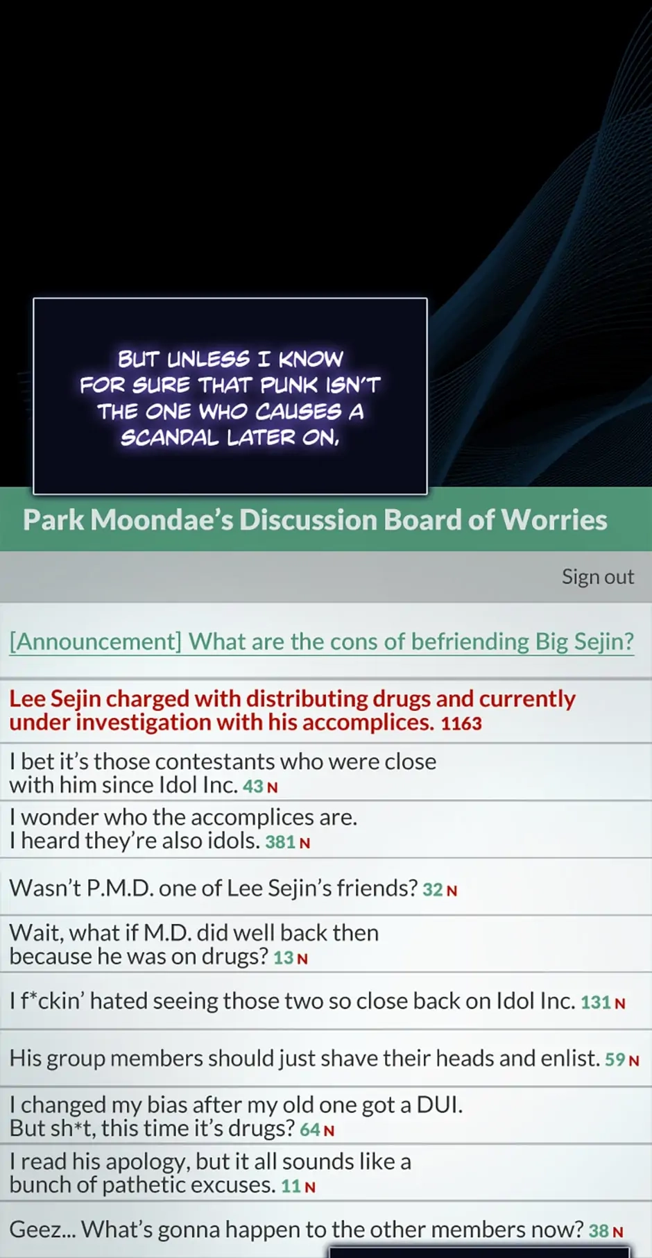 Debut or Die! Chapter 16, page 9 of 74