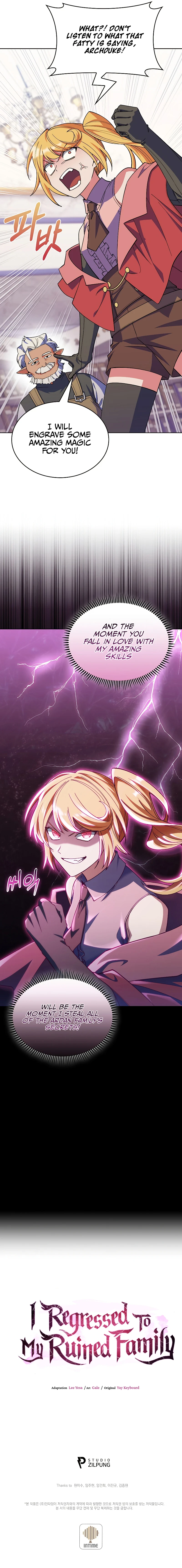 I Regressed to My Ruined Family Chapter 38, page 12 of 13