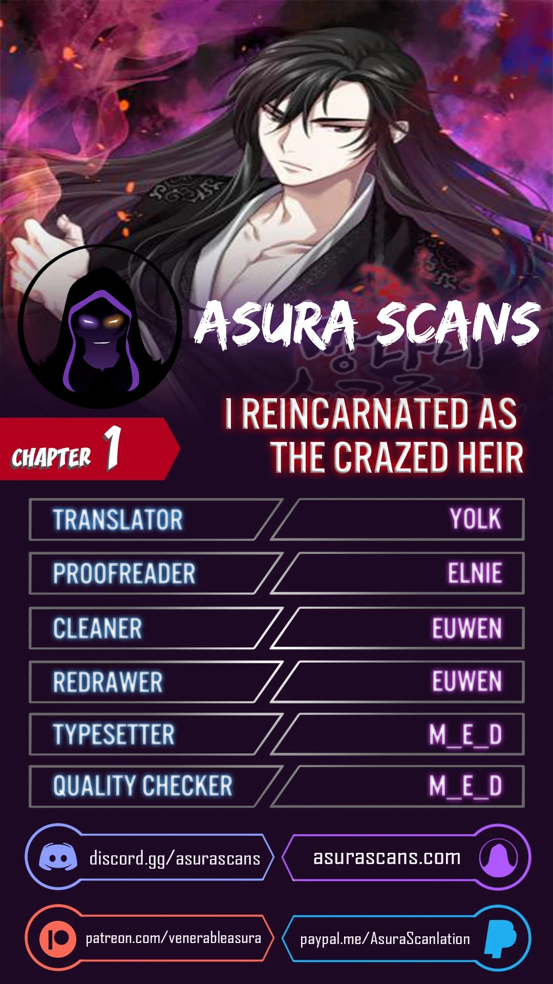 I Reincarnated As The Crazed Heir Chapter 1, page 19 of 19