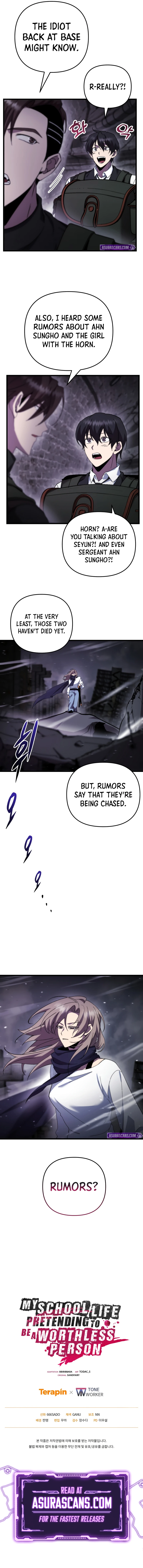My School Life Pretending To Be a Worthless Person Chapter 100, page 9 of 9