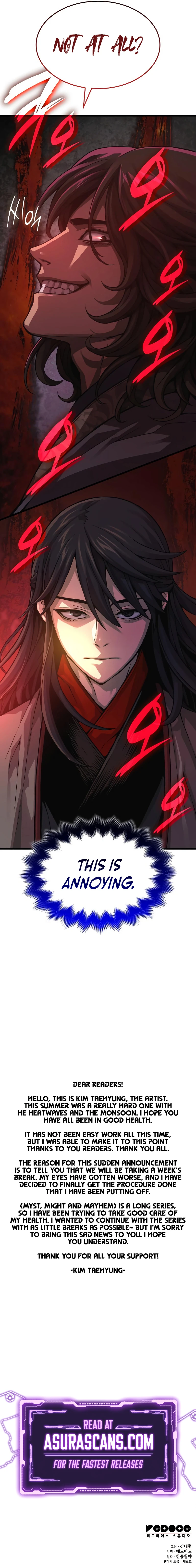 Myst, Might, Mayhem Chapter 90, page 15 of 15