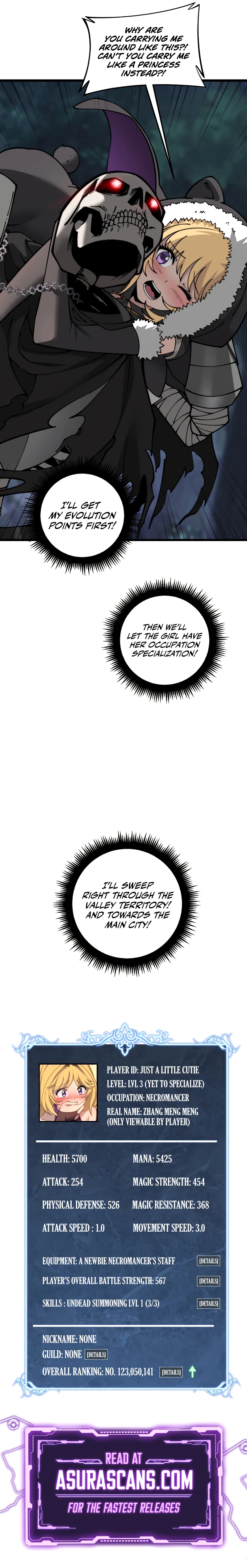 Otherworldly Skeleton Evolution Chapter 7, page 13 of 13