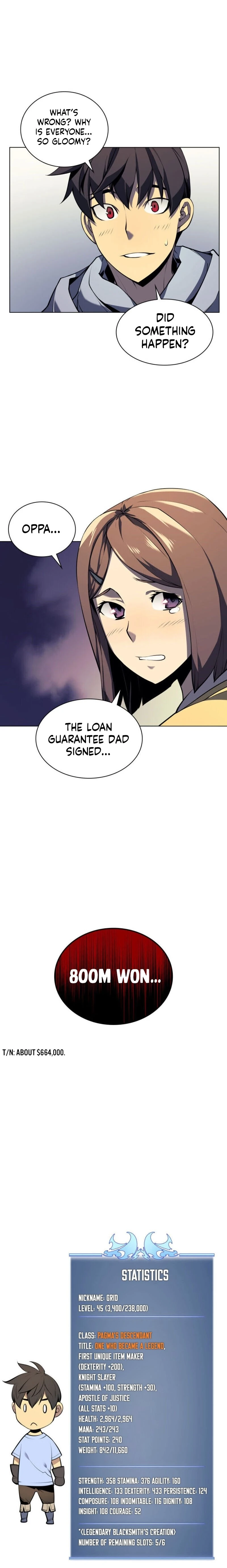 Overgeared Chapter 33, page 45 of 47