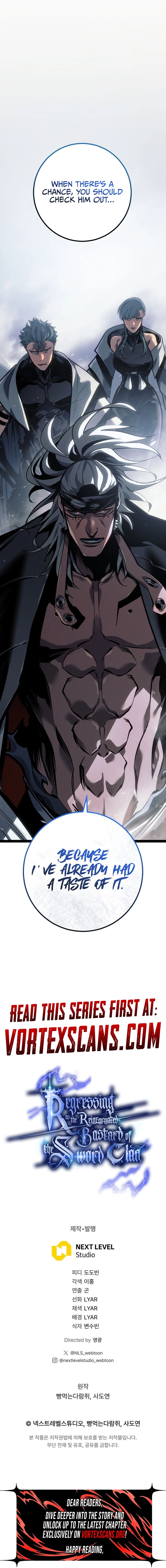 Regressing as the Reincarnated Bastard of the Sword Clan Chapter 77, page 26 of 26