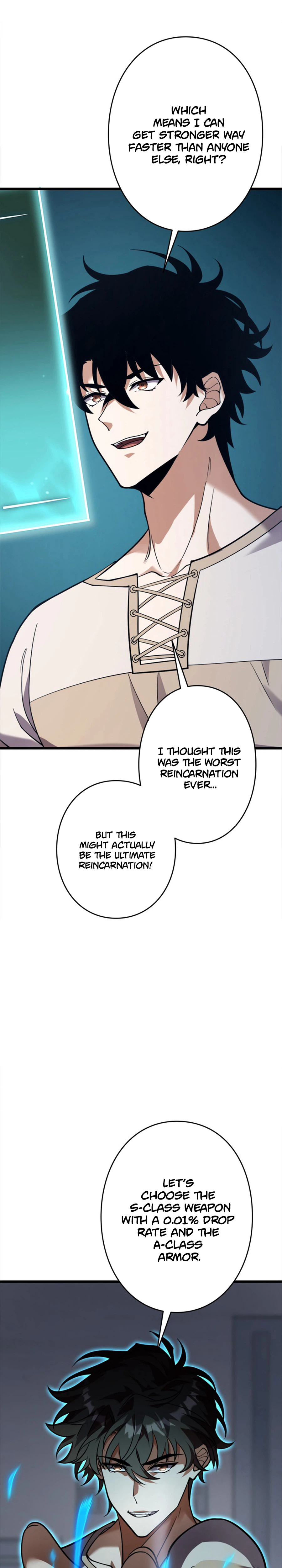 Reincarnated as the Weakest Warrior with the Power to Choose Any Reward Chapter 1, page 23 of 65