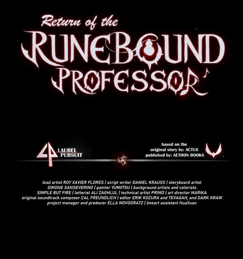 Return of the Runebound Professor Chapter 66, page 121 of 121