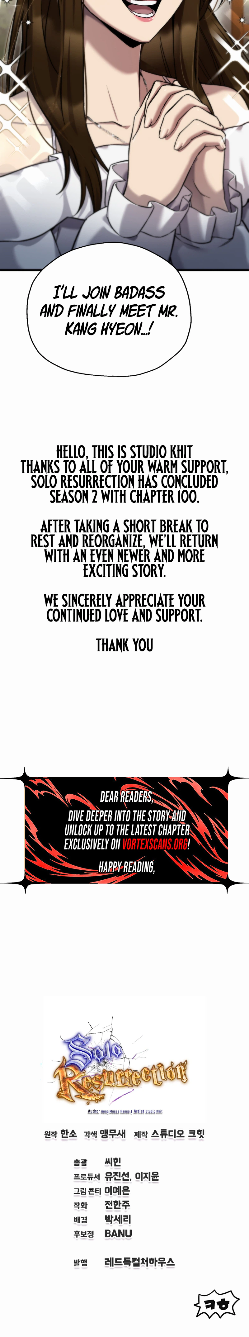 Solo Resurrection Chapter 100, page 27 of 27