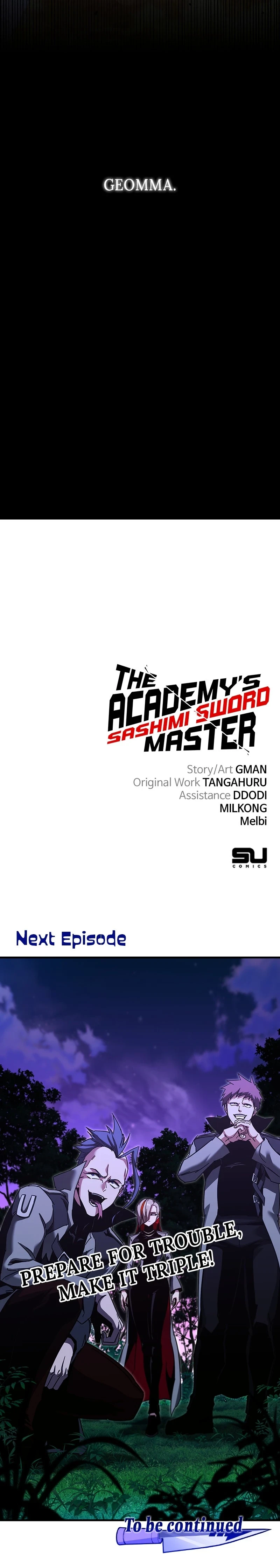 The Academy’s Sashimi Sword Master Chapter 43, page 18 of 18