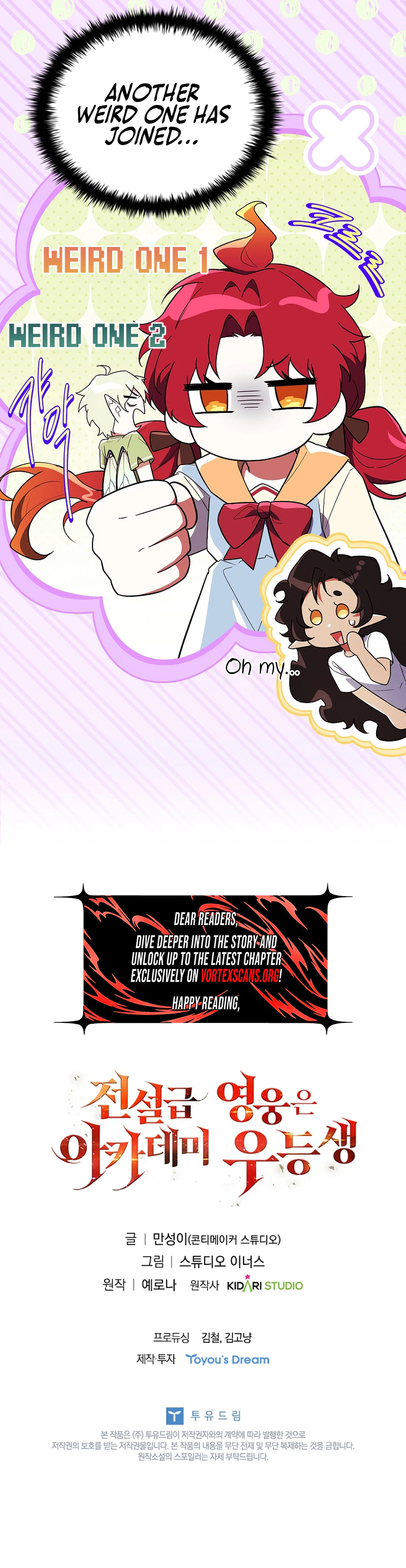 The Legendary Hero is an Academy Honors Student Chapter 95, page 43 of 43