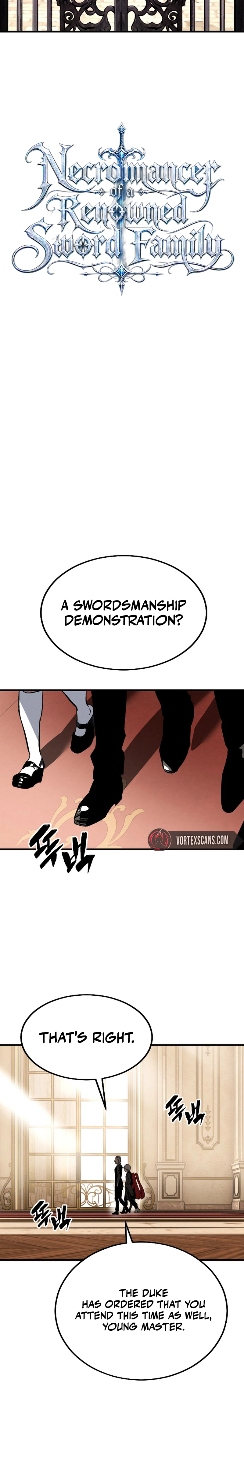 The Necromancer of a Renowned Sword Family Chapter 1, page 10 of 55