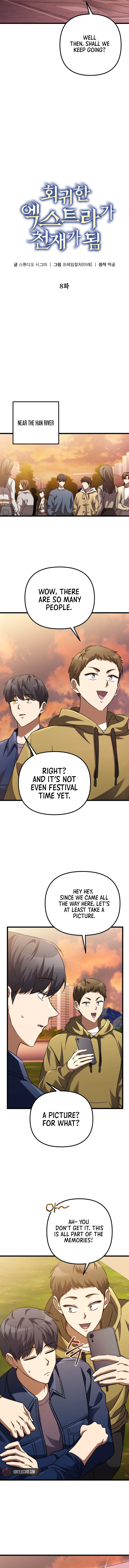 The Regressed Extra Becomes a Genius Chapter 8, page 8 of 20